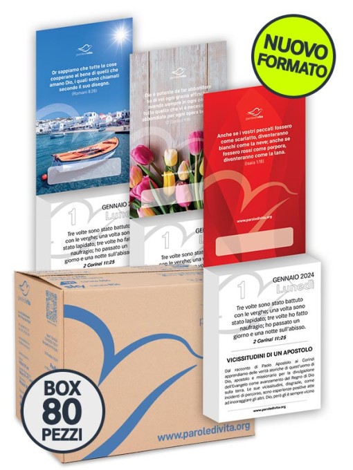 Calendario Parole di Vita 2024 • BOX 80 | SPEDIZIONE GRATUITA