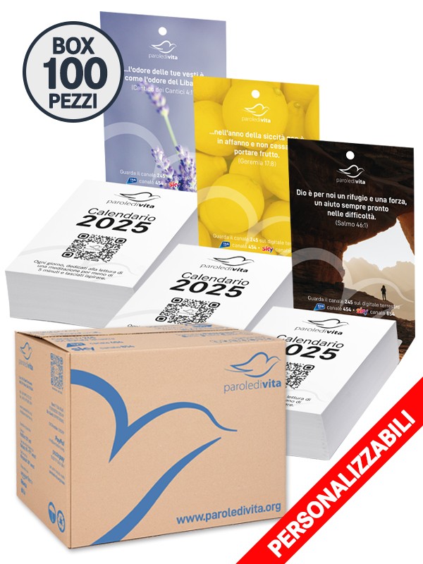 Calendario Parole di Vita 2025 - BOX 100 | SPEDIZIONE GRATUITA